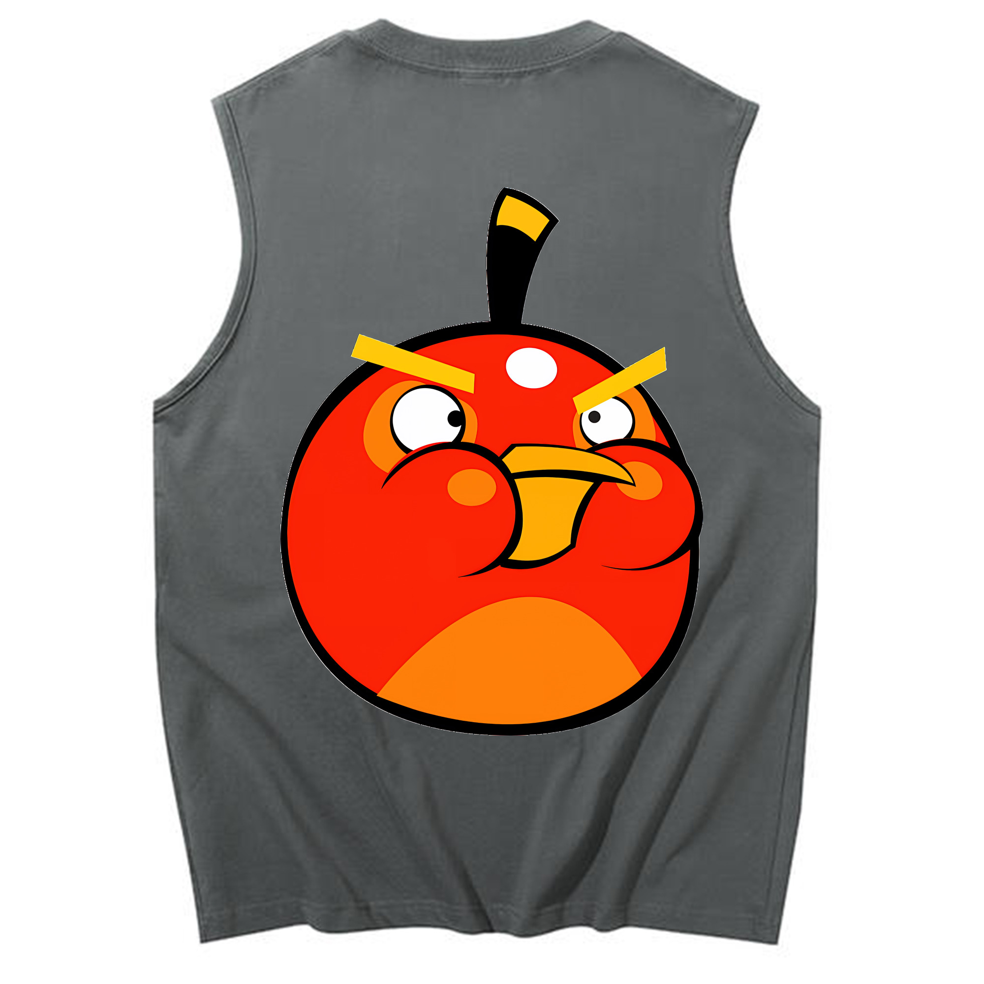 （画像用） Angry Birds アングリーバード コットン100％タンクトップ（背面プリント）